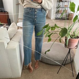 Madewell Wide Leg Crop Jeans 29